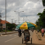 Straßenszene in Vientiane / Laos